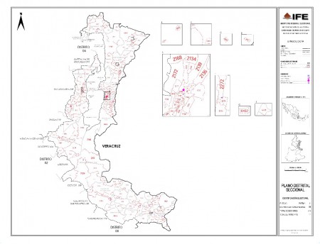 Mapa Distrital, Fuente: IFE